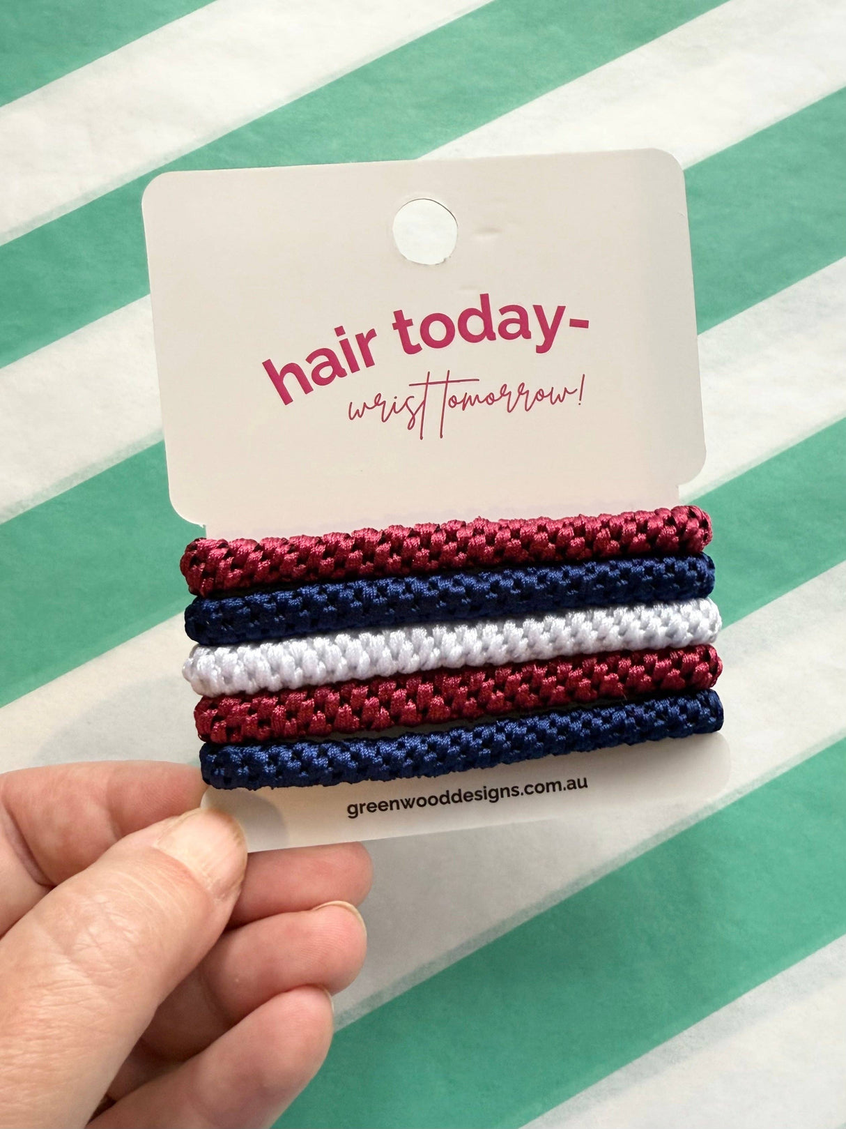 Greenwood Designs - Hair Elastics Pack - Berry Bonbon