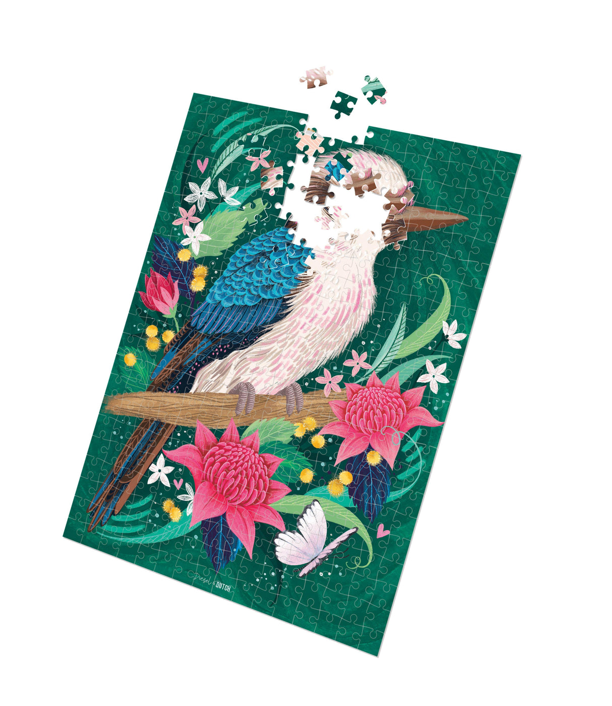 Diesel & Dutch Blue-winged Kookaburra 1000pc Wall Jigsaw Puzzle