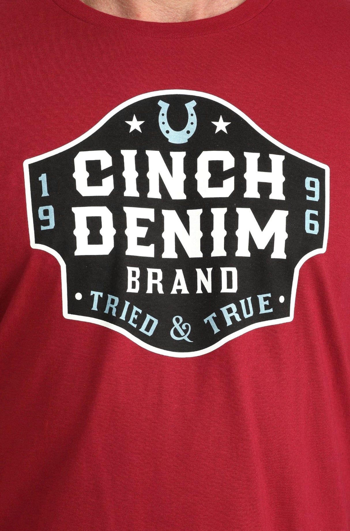 Cinch Mens Red Graphic T Shirt