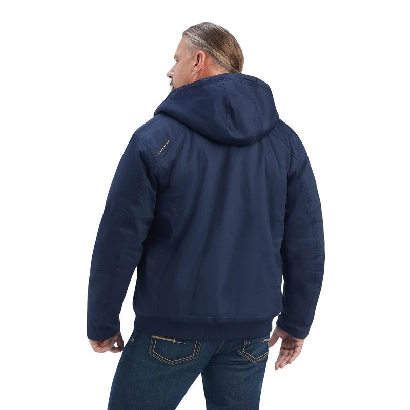 Ariat Mens Rebar Duracanvas Jacket Navy