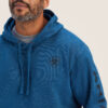 Ariat Mens Logo Hoodie Poseidon Heather
