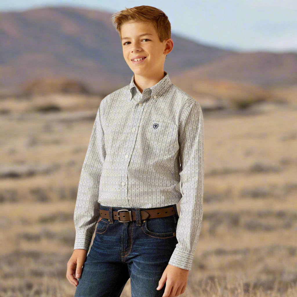 Ariat Boys Reign Long Sleeved Western Shirt