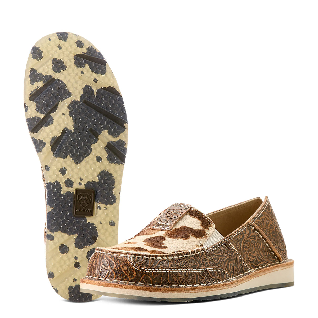 Ariat Womens Cruiser Tan & White Brindle Hair On