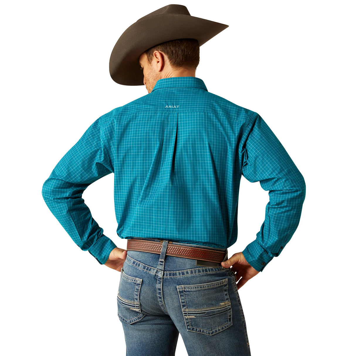 Ariat Mens Pro Series Porter Classic Fit Shirt - Dark Teal - 10053873