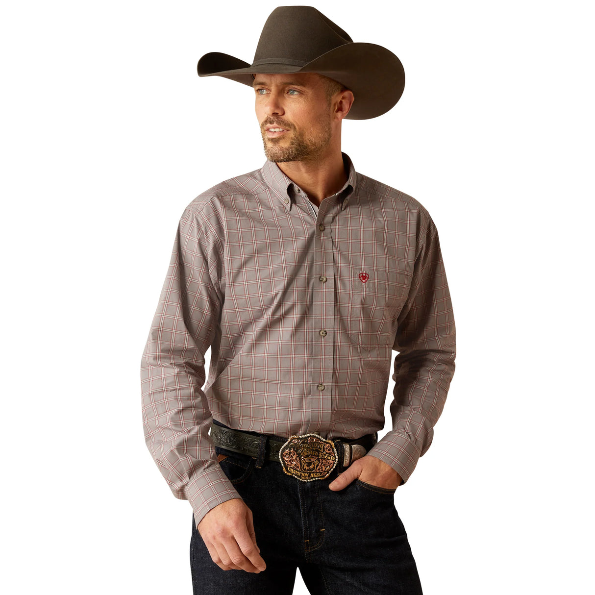Ariat Mens Pro Series Julian Classic Fit Shirt - Grey - 10053904