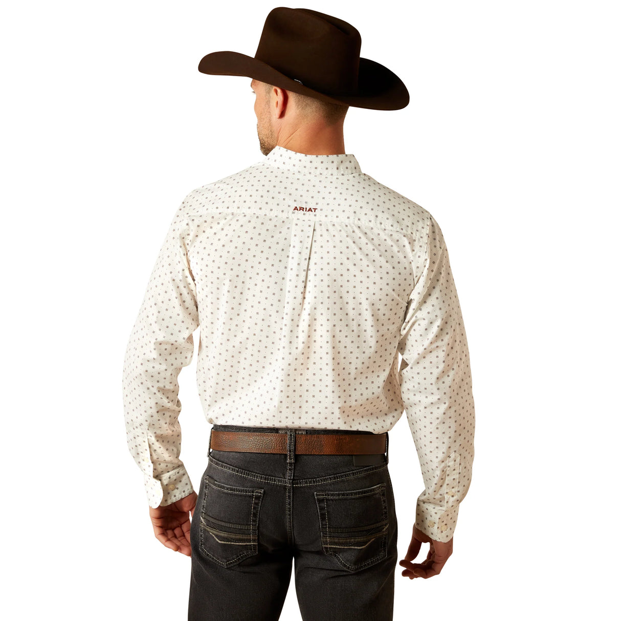Ariat Mens Pembroke Fitted Shirt - White - 10053918