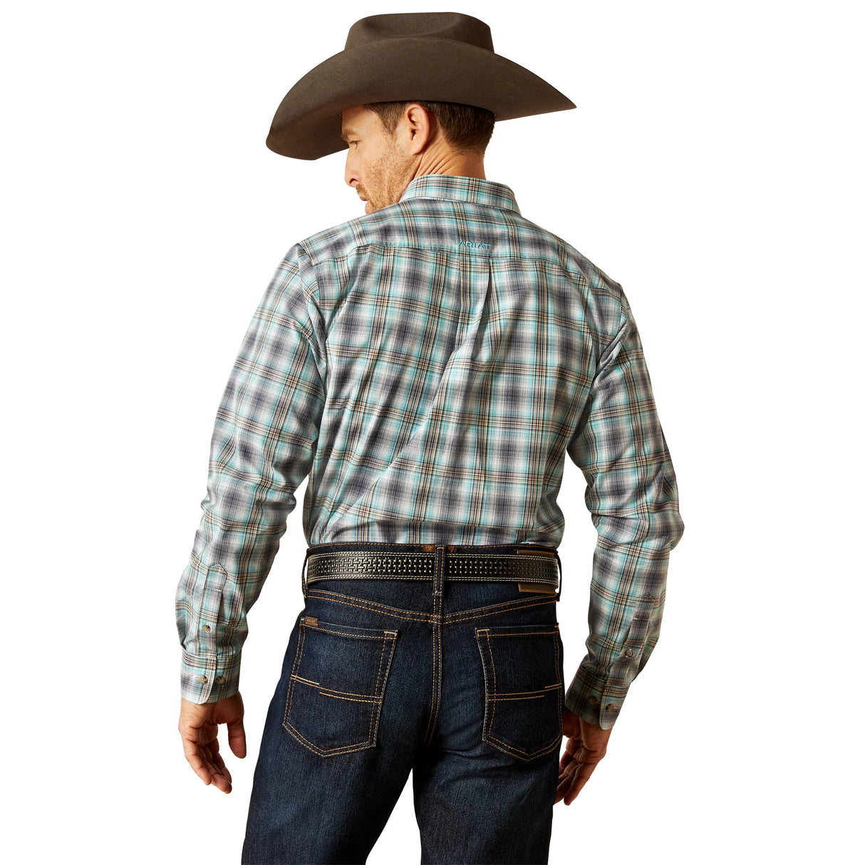 Ariat Mens Pro Series Piers Fitted Shirt - Teal - 10053922