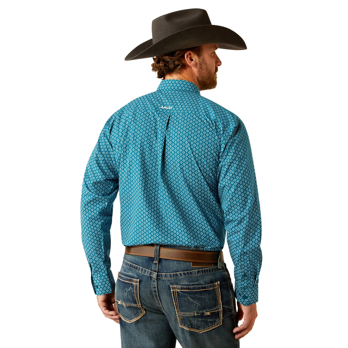 Ariat Mens Petey Classic Fit Shirt - Dark Teal - 10053923