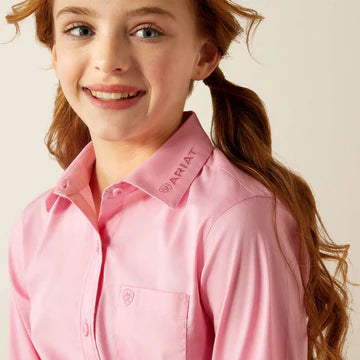 Ariat Girls Team Kirby Shirt - Prism Pink - 10053943