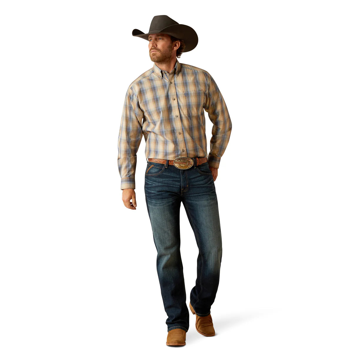 Ariat Mens Pro Series Casey Shirt - Khaki - 10054093