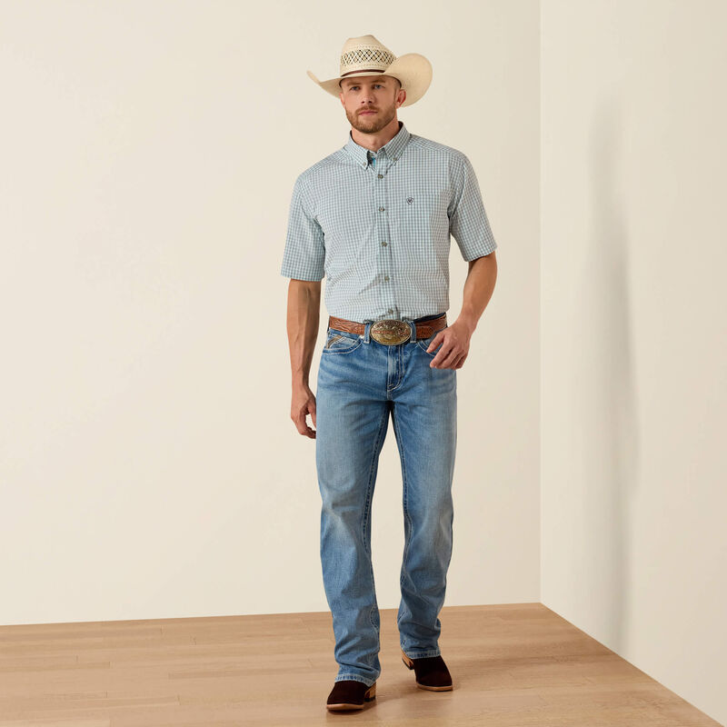 Ariat Mens Pro Series Proctor Classic Fit Shirt - Blue Elixir Plaid