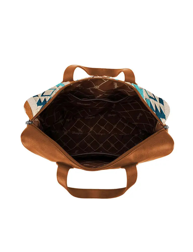 Wrangler Ladies Cilia Aztec Duffle Bag - Tan