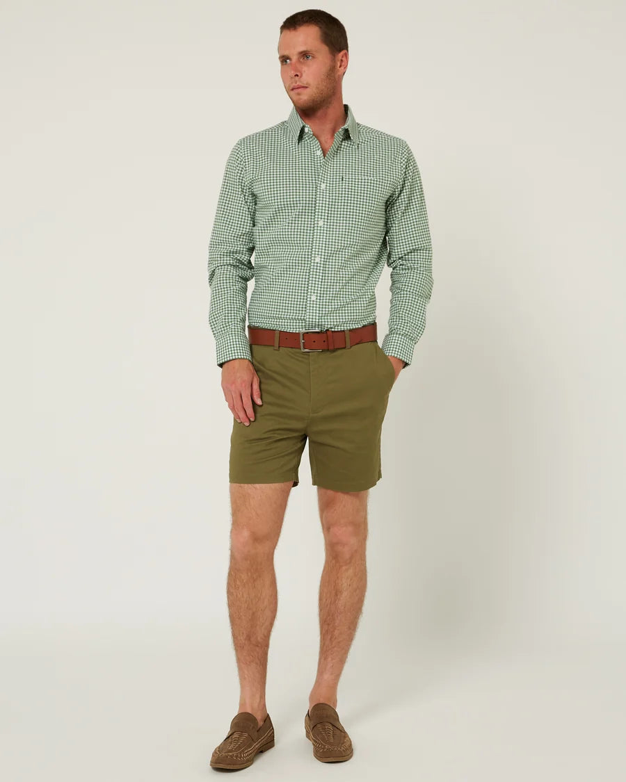 Pilbara Mens Long Sleeve Gingham Shirt - RMPC173