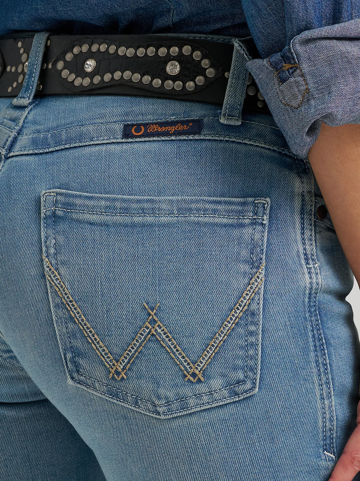 Wrangler Willow Mid Rise Boot Cut Jeans - 112352987