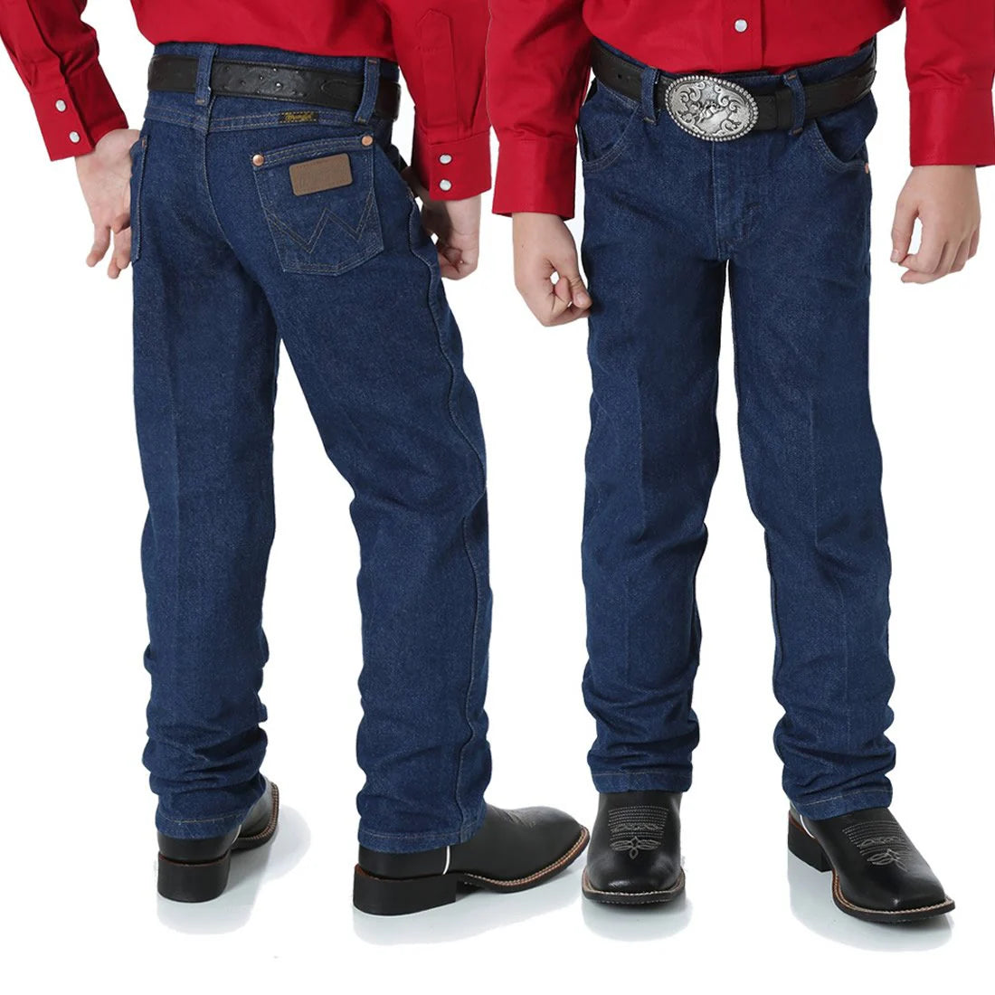 Wrangler Boy's Jeans  Cowboy Cut Original Fit  Prewashed Indigo Regular
