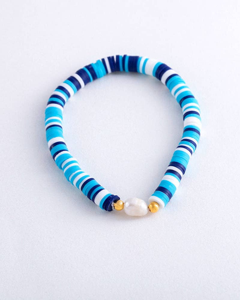 Greenwood Designs - Pearl Pop Heishi Bead Bracelet