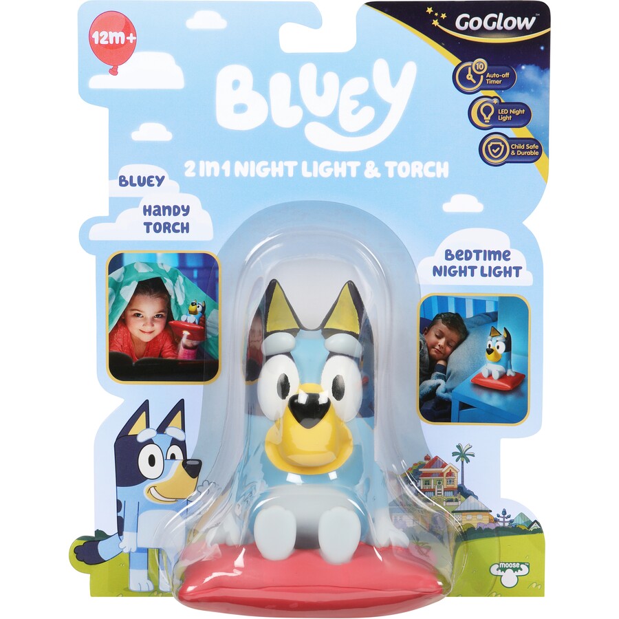 Bluey Go Glow 2 in 1 Night Light & Flashlight