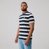 Canterbury Men's Fundamentals Striped T-Shirt - Navy/White/Green