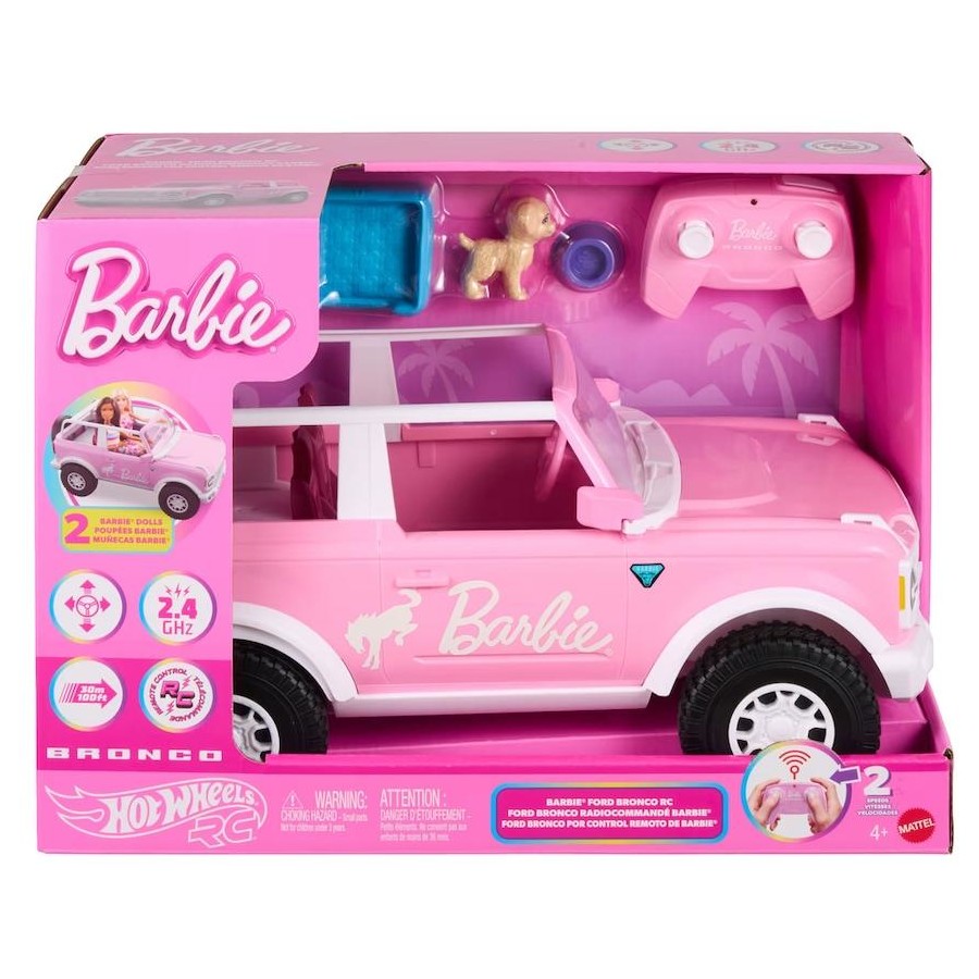 Hot Wheels Barbie Ford Bronco Remote Control Vehicle