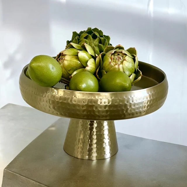 Flair Gifts & Home Gold Hammered Cake Stand - 32CM