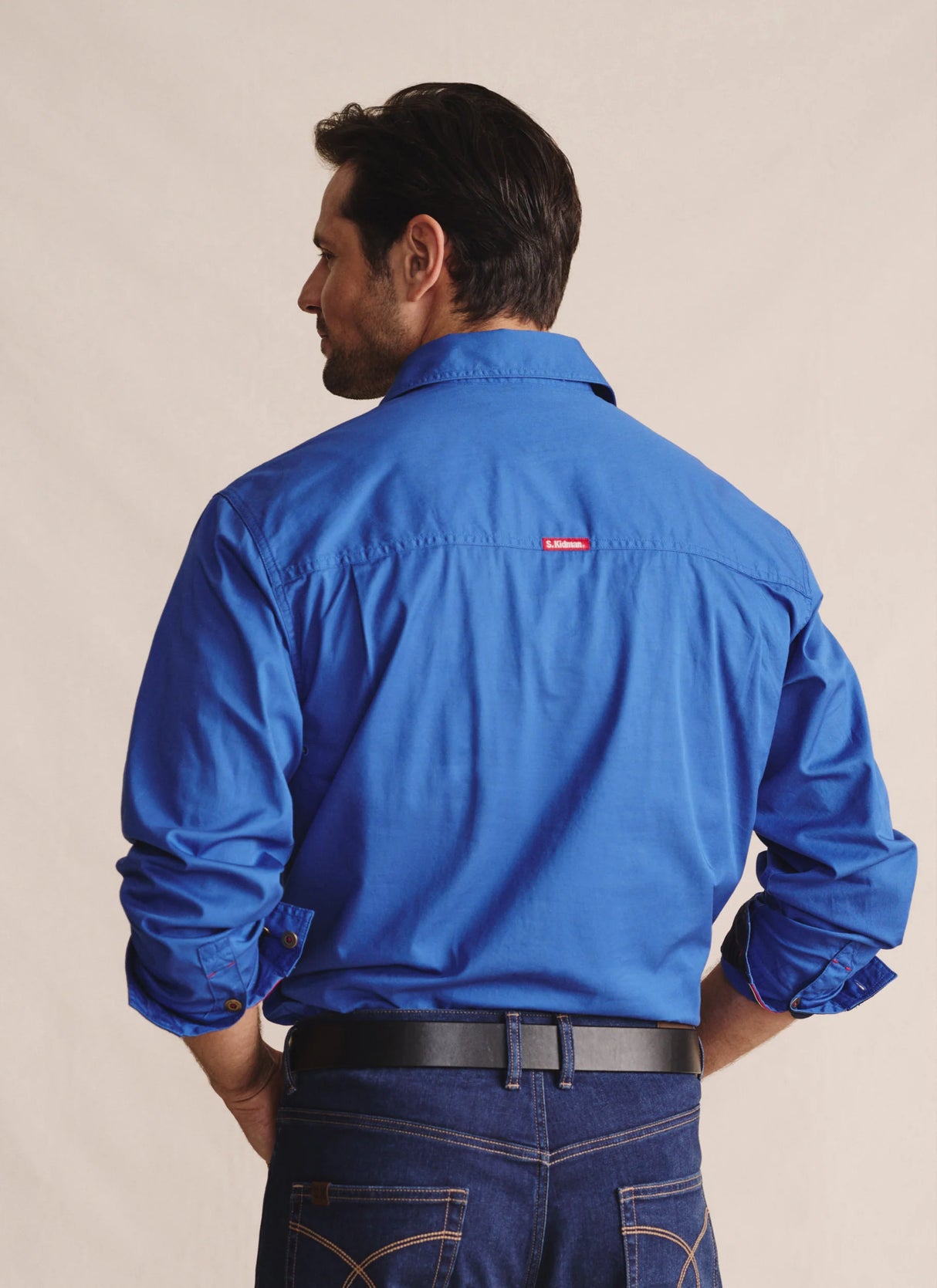 S.Kidman Men's Brockman Half Button Work Shirt - 1SHM00131