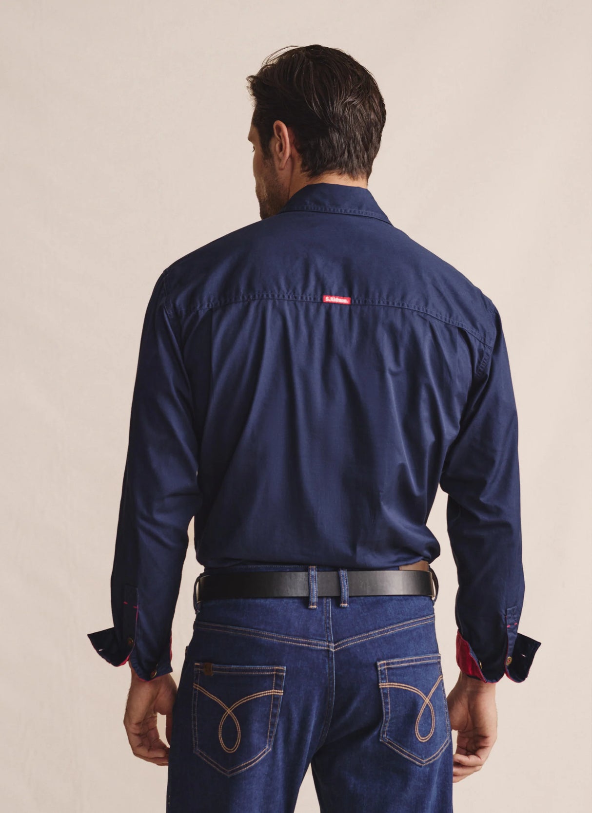 S.Kidman Men's Brockman Half Button Work Shirt - 1SHM00131