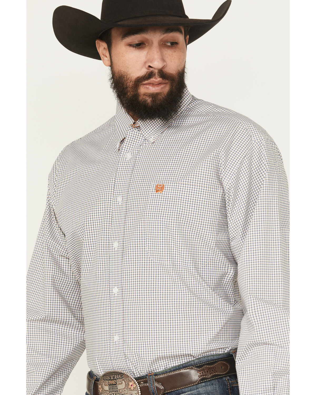 Cinch Men's Plaid Print Button Down Western Shirt - MTW1105883