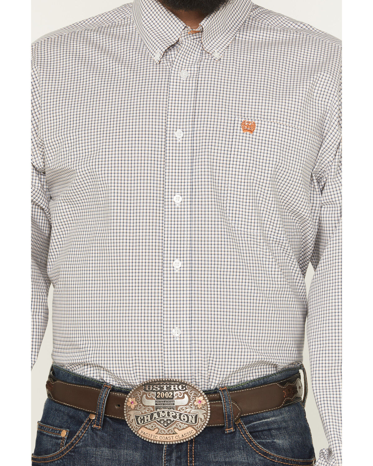 Cinch Men's Plaid Print Button Down Western Shirt - MTW1105883