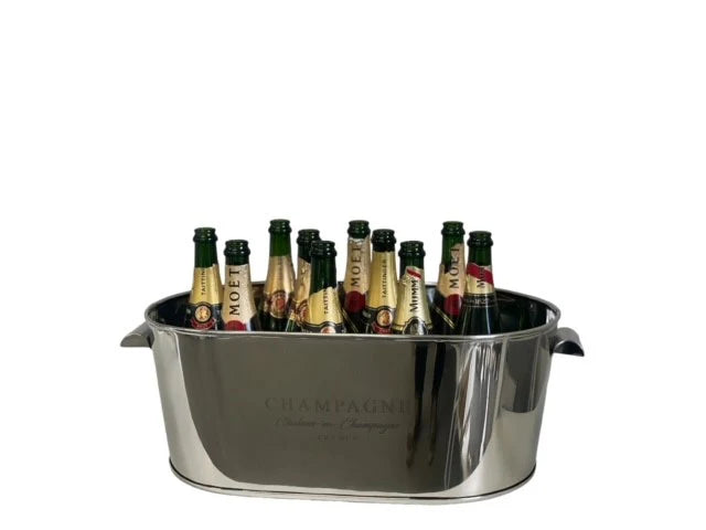 Flair Gifts & Home Oval Stainless Bucket Logo - 35x58x21