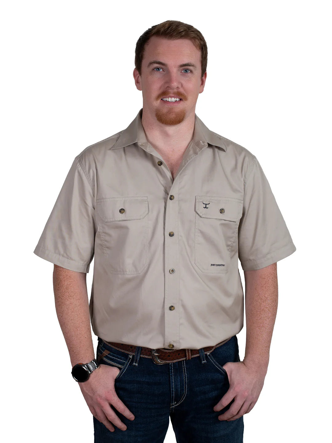 Just Country Men's Eddie - Full Button Short Sleeve