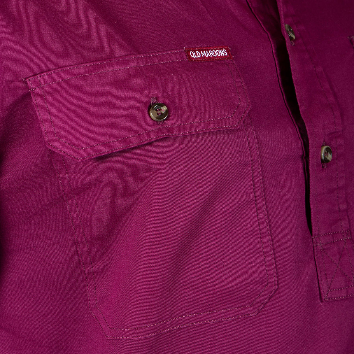 QLD Maroons Long Yard Work Shirt