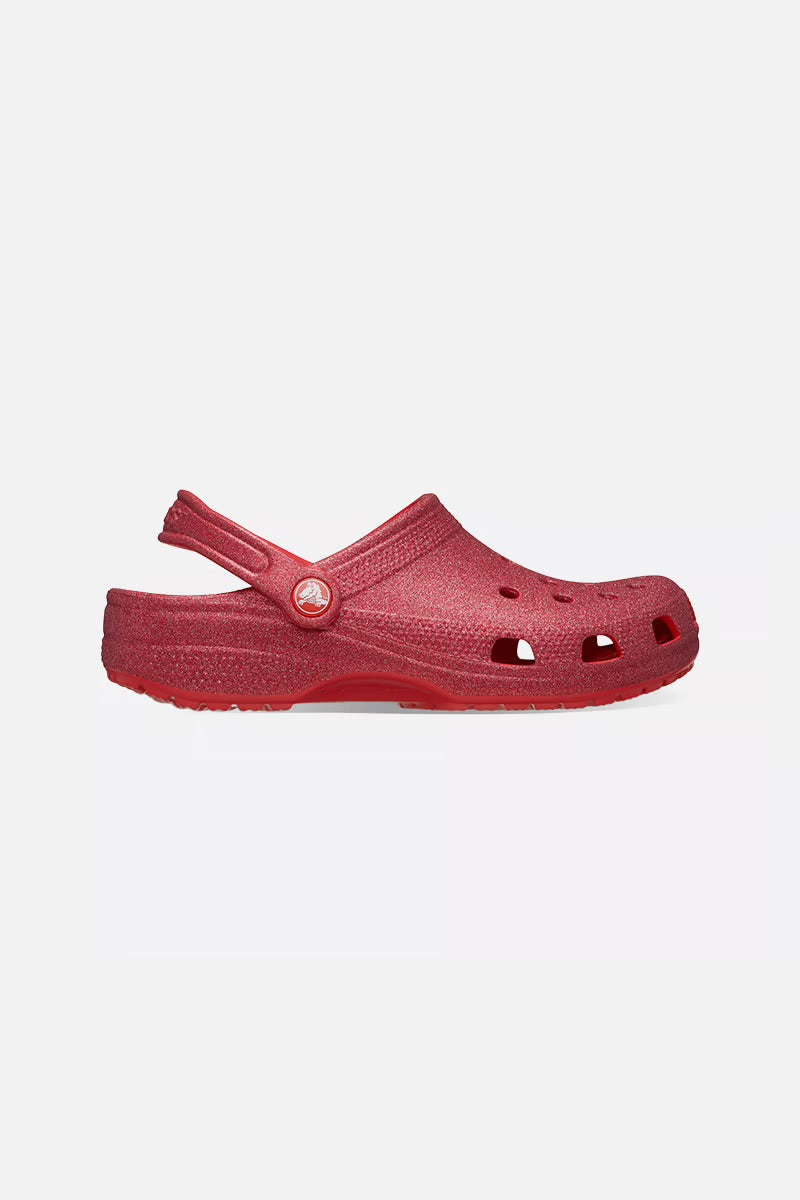 Crocs Classic Glitter Clog Cherry Red