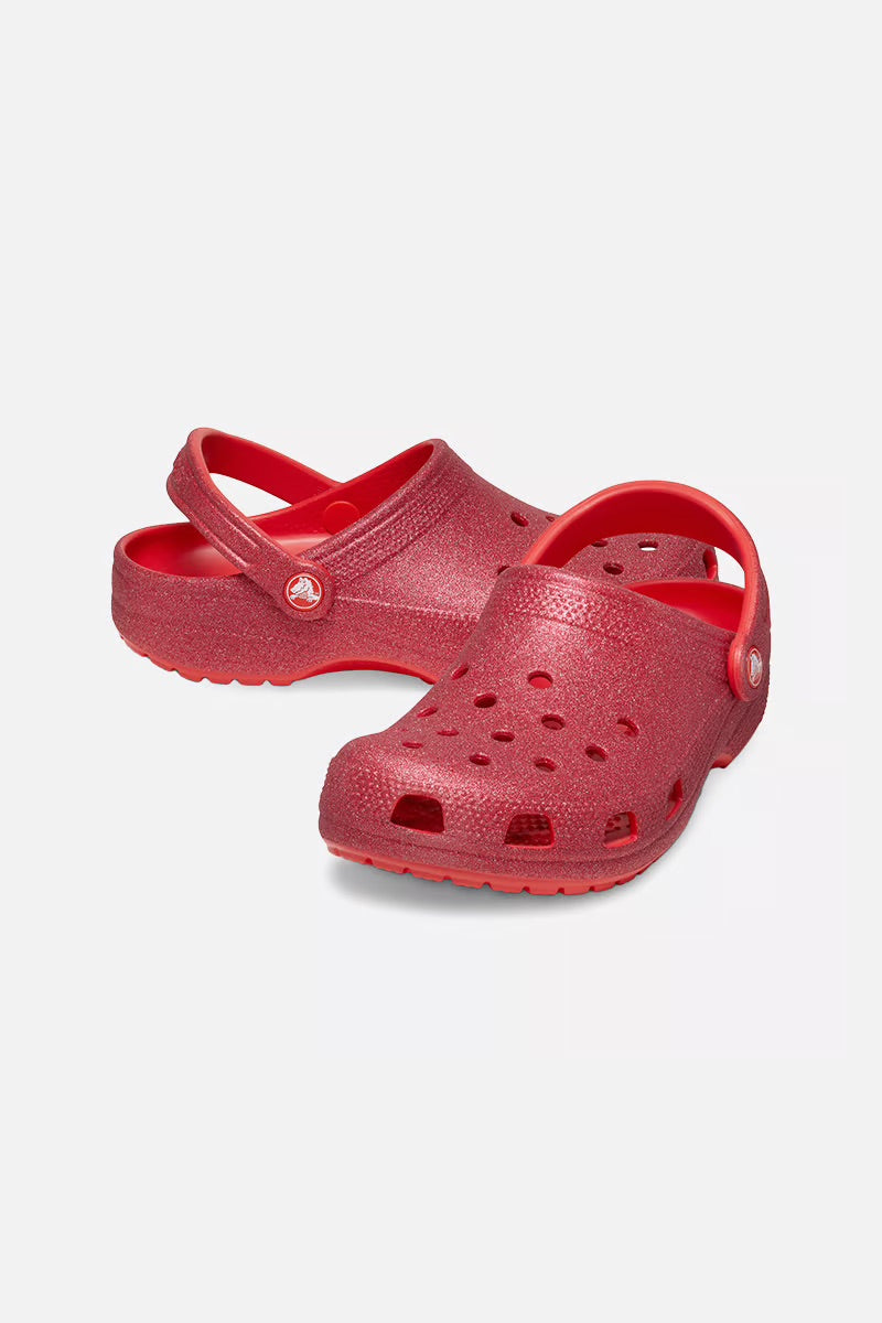 Crocs Classic Glitter Clog Cherry Red