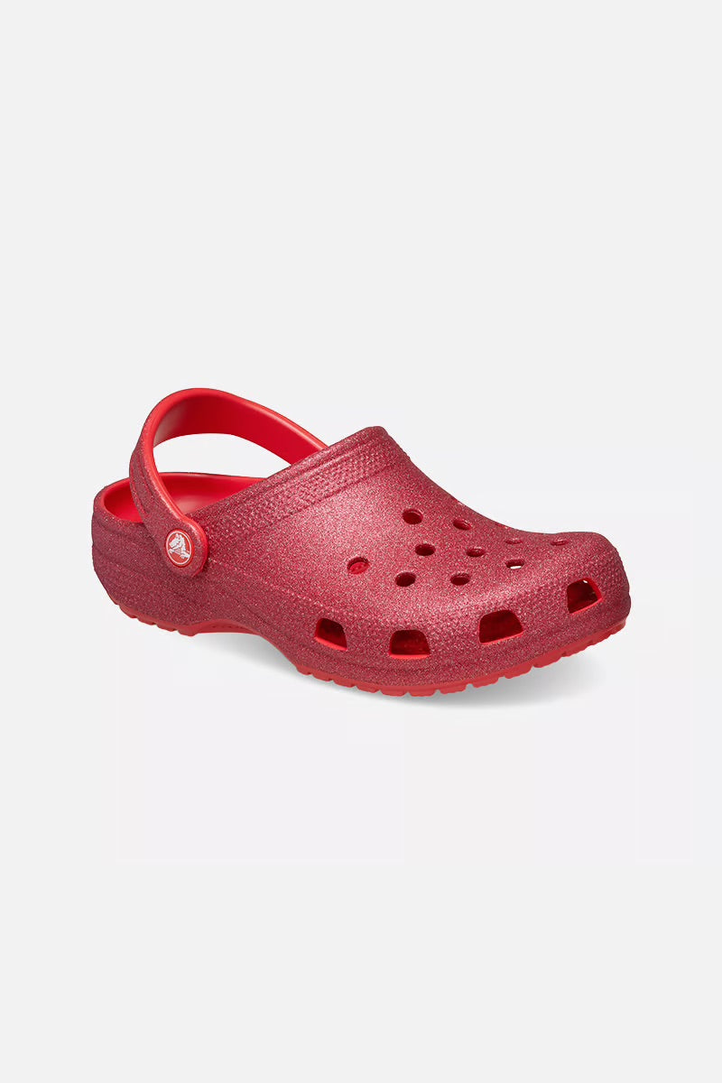 Crocs Classic Glitter Clog Cherry Red
