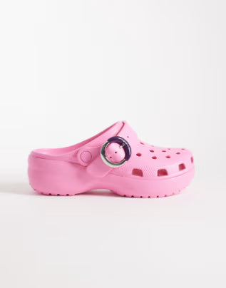 Crocs Classic Platform Clogs with Buckle