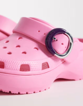 Crocs Classic Platform Clogs with Buckle