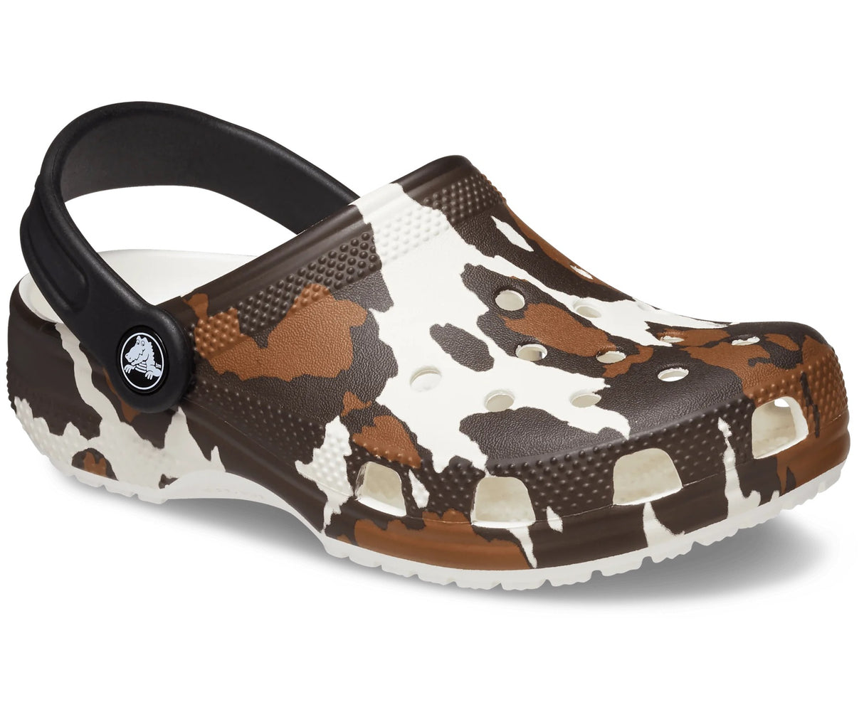 Crocs Kids Classic Cow Print Clog