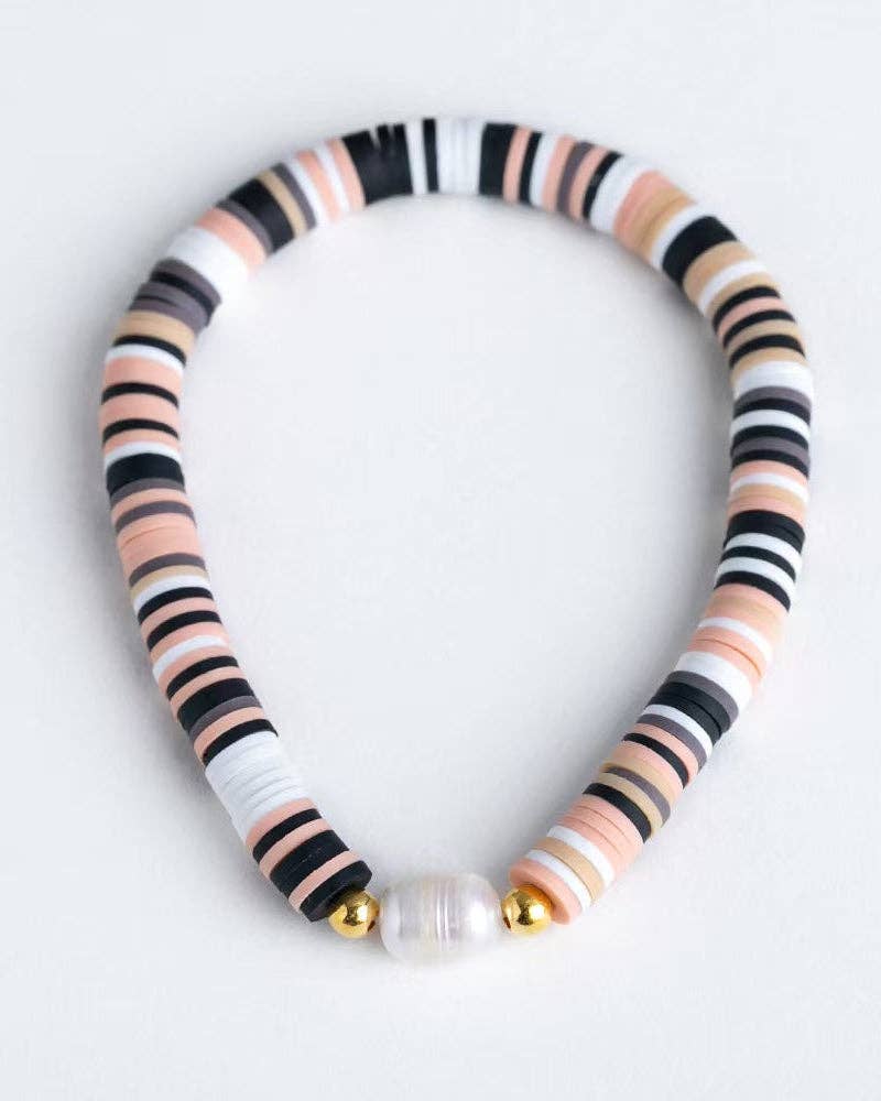 Greenwood Designs - Pearl Pop Heishi Bead Bracelet