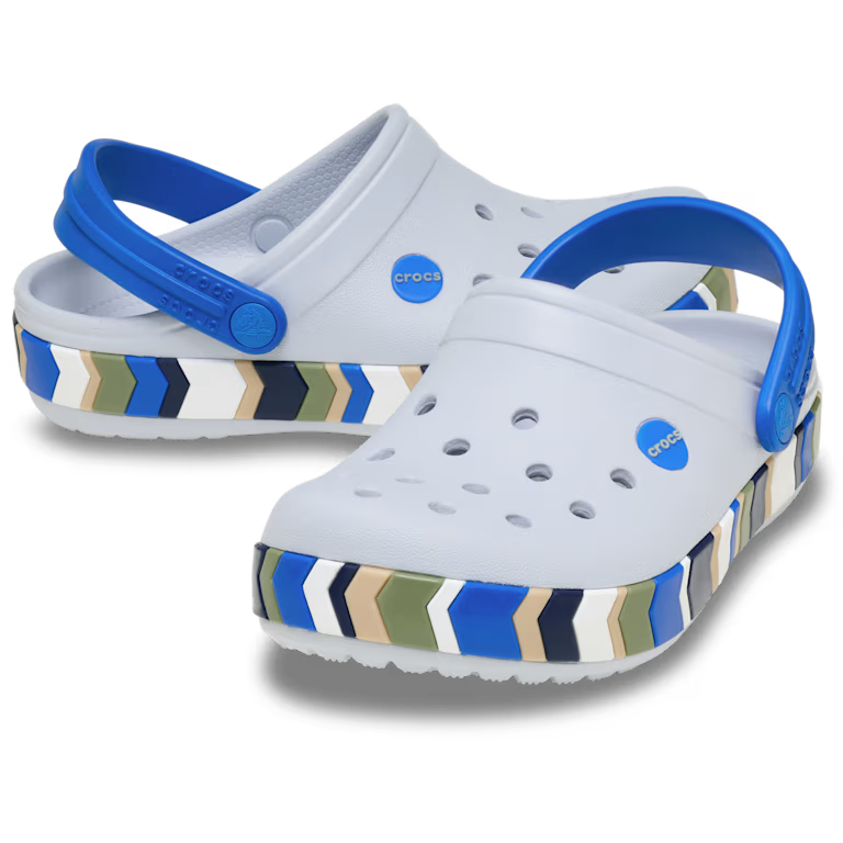 Kids' Crocband Chevron Band Clog