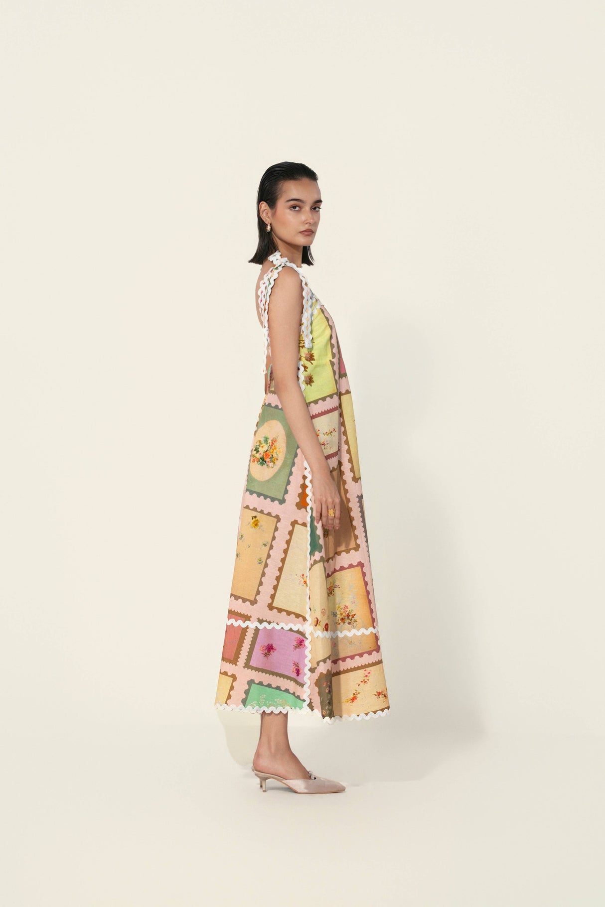 thr3letter - Marianne Framed Maxi Dress