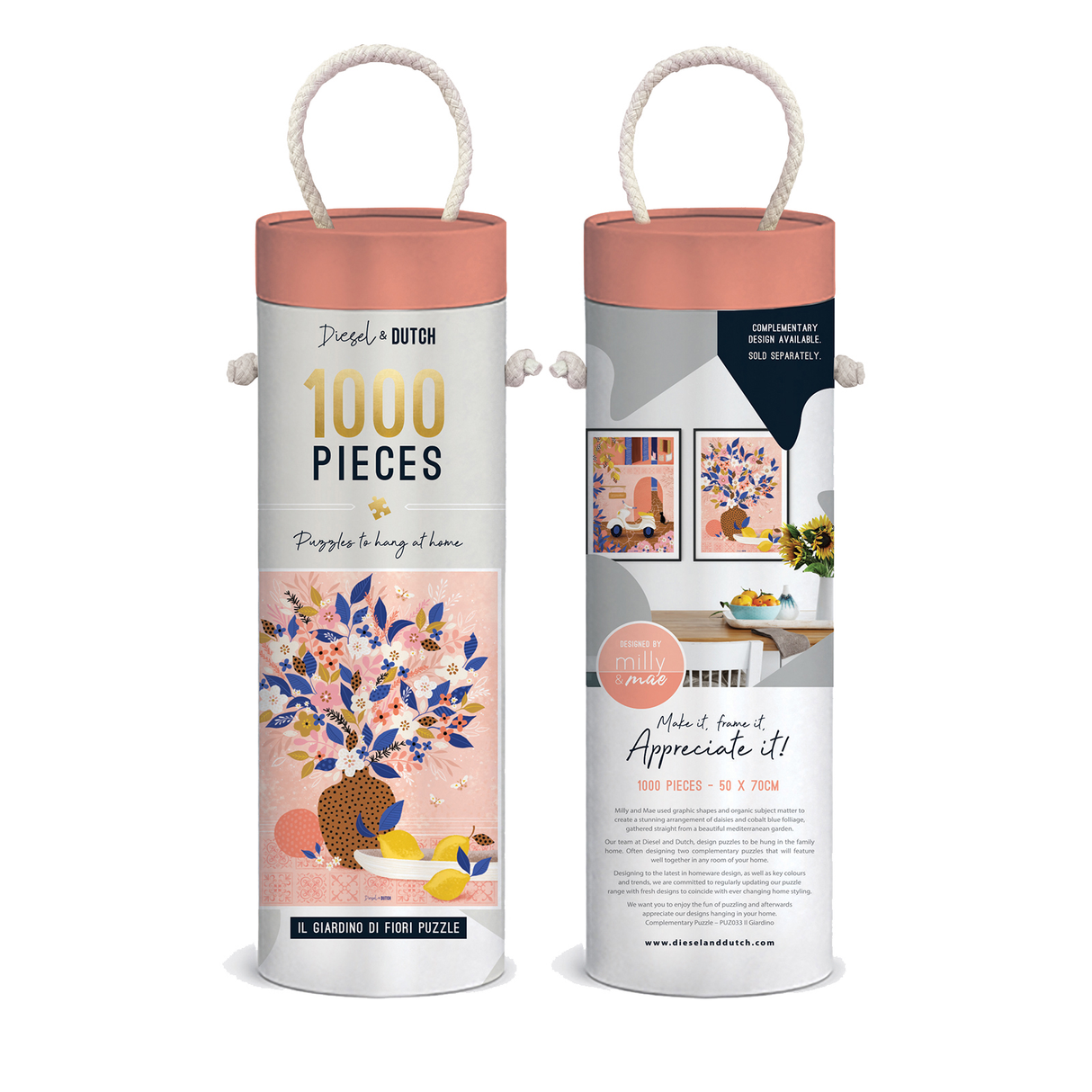 Diesel & Dutch Il Giardino Di Fiori 1000pc Wall Jigsaw Puzzle