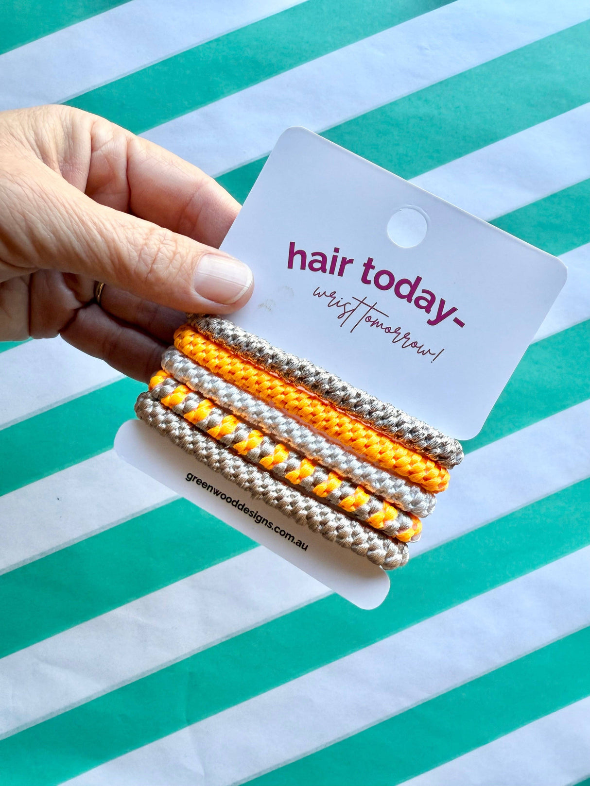 Greenwood Designs - Hair Elastics Pack - Sherbet