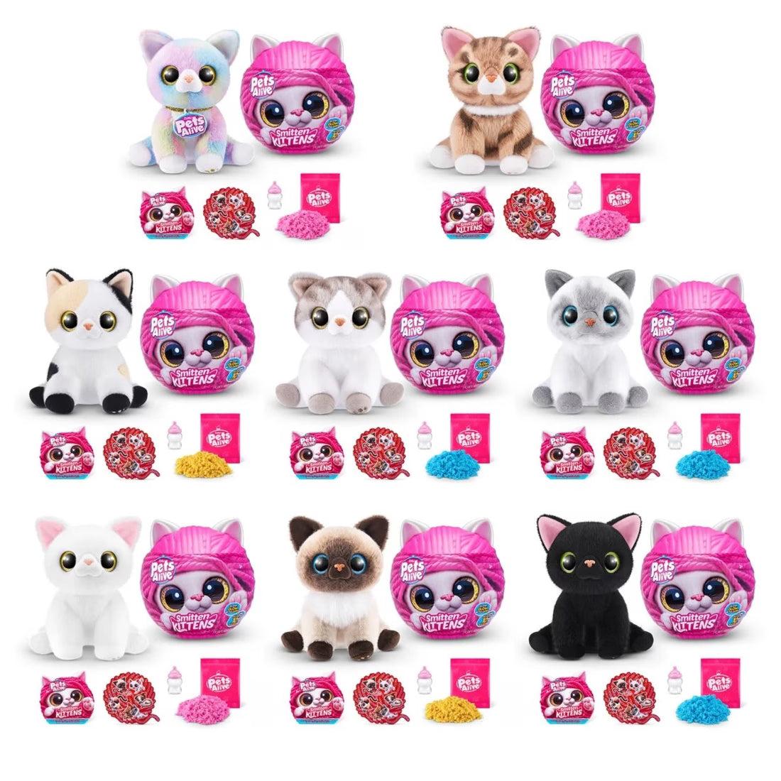 Zuru Pets Alive Smitten Kitten's Interactive Plush - Assorted
