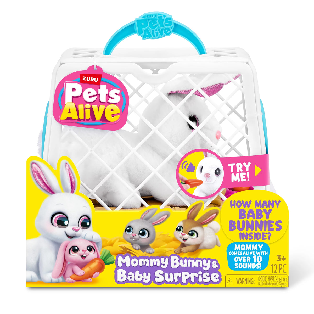 Zuru Pets Alive Mommy Bunny & Baby Surprise - Assorted