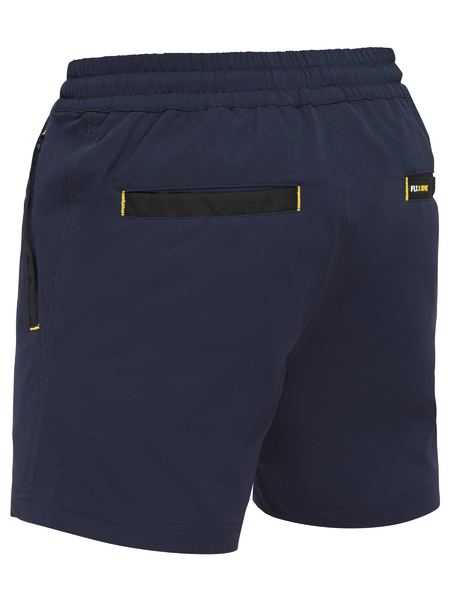 Bisley Mens FLX & MOVE 4 way stretch elastic waist shorts