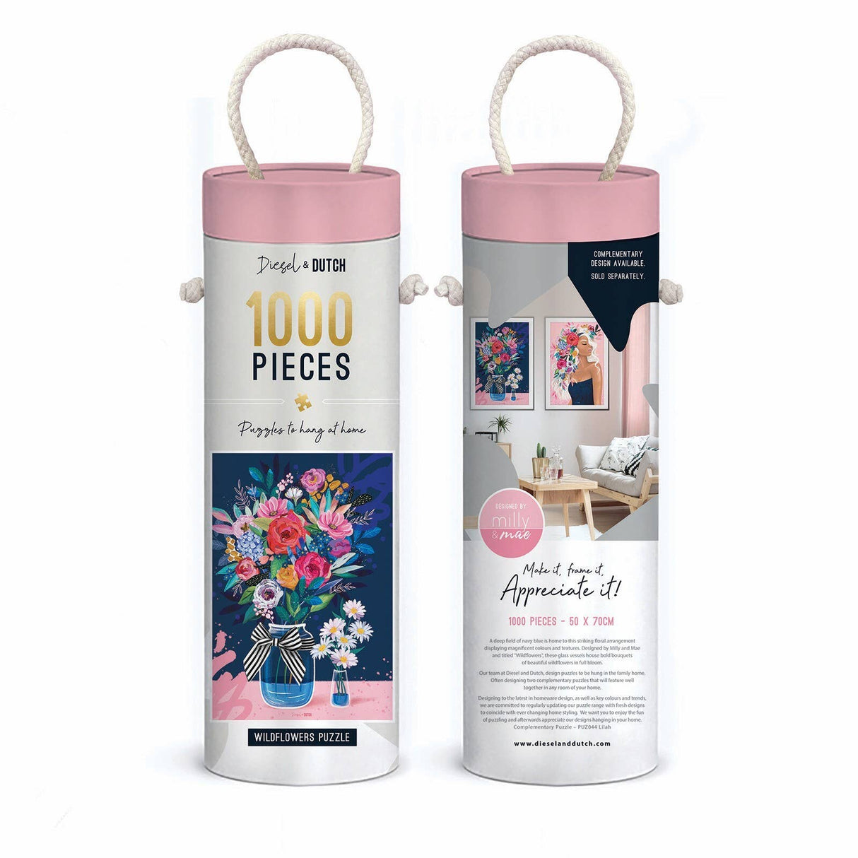 Diesel & Dutch Wildflowers 1000pc Wall Jigsaw Puzzle