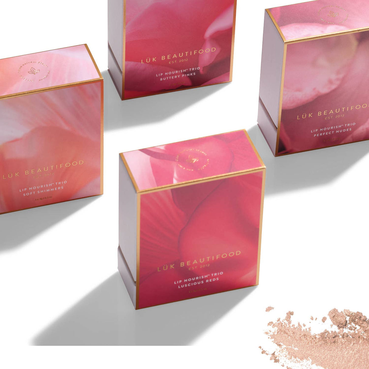 Lux Beautifood Lip Nourish Trio Buttery Pinks