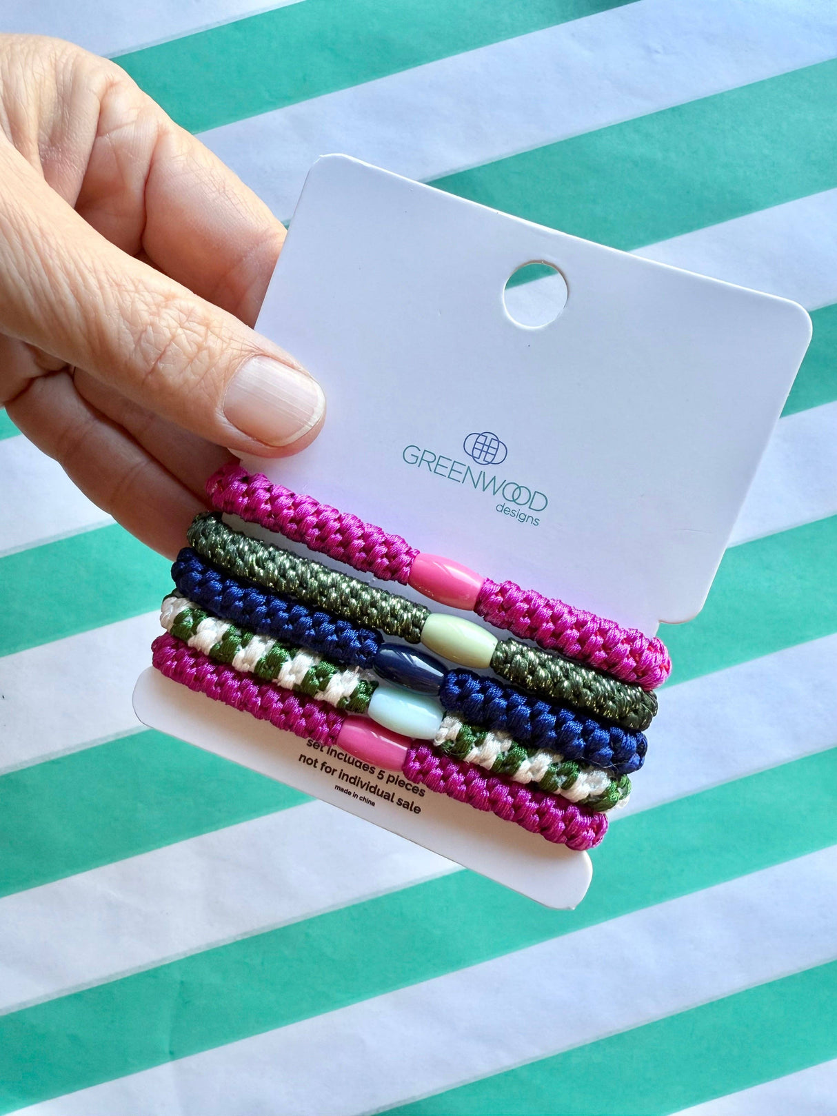 Greenwood Designs - Hair Elastics Pack - JellyBean