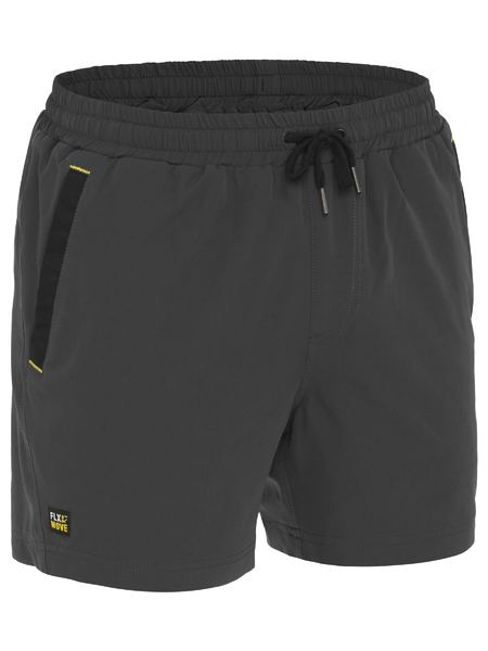 Bisley Mens FLX & MOVE 4 way stretch elastic waist shorts