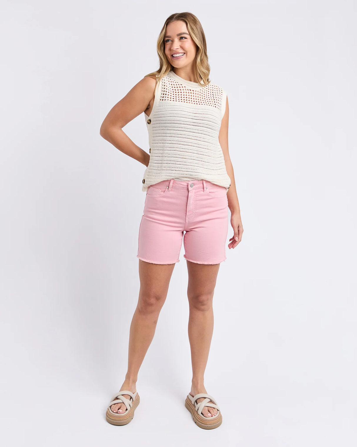 Foxwood Ladies Millie Shorts - Pale Pink